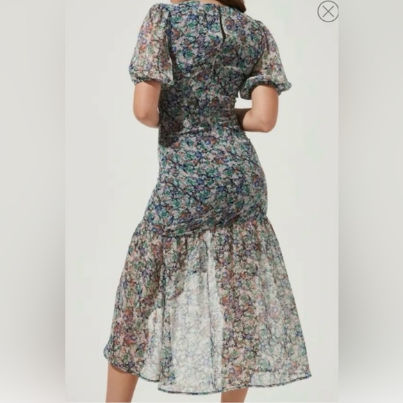 ASTR The Label Ditsy Floral Print Midi Dress Size M - Picture 3 of 4